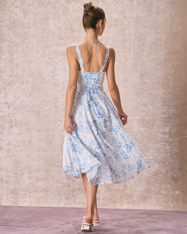 Dolores - Midi Dress with Floral Print