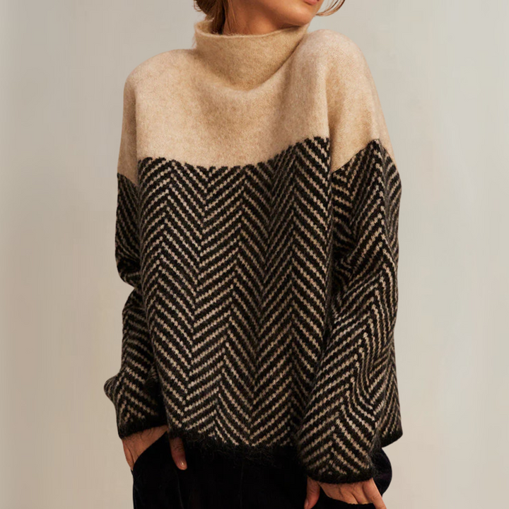 Caitlín | Stand-Up Collar Jumper