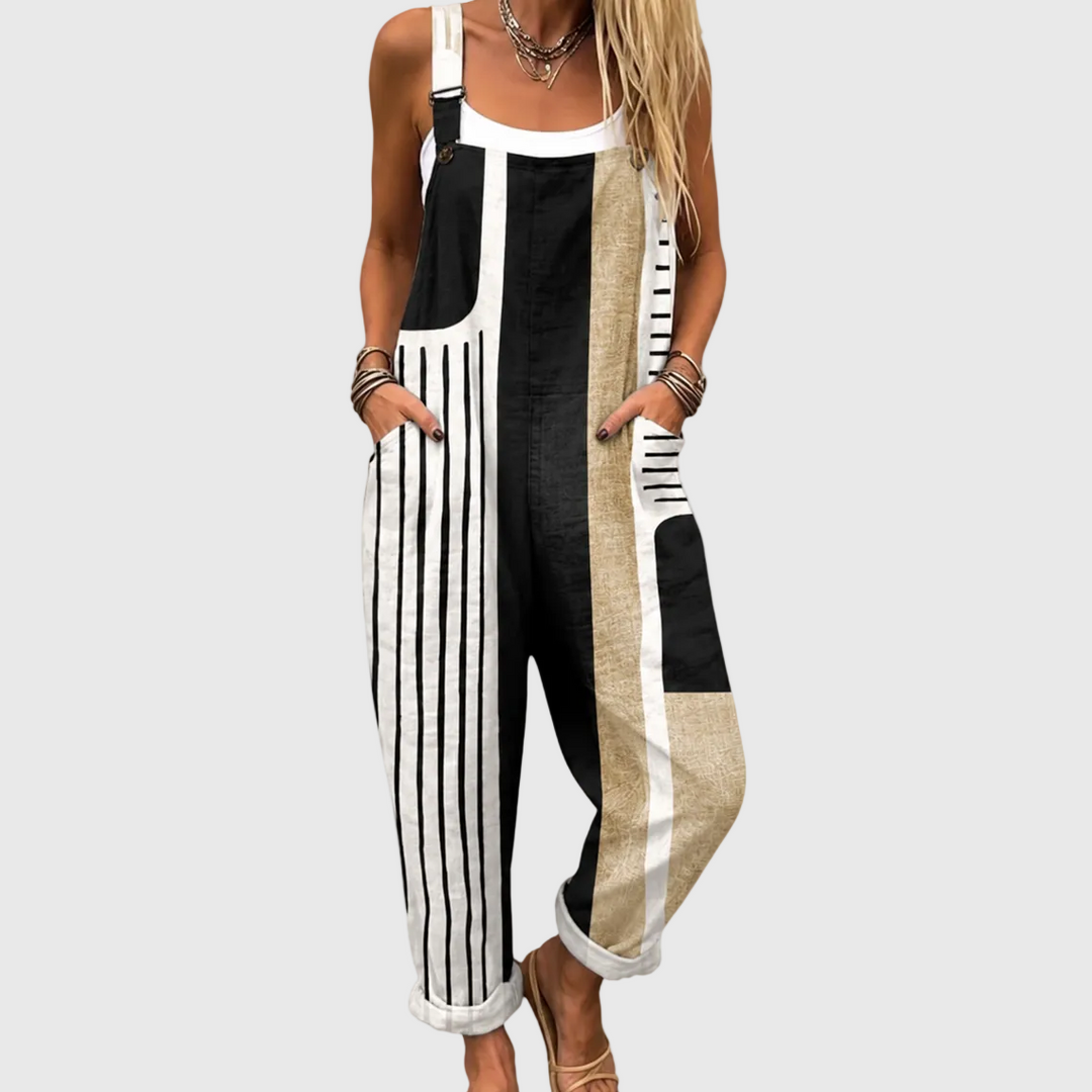 Modern Patchwork Comfort Dungarees