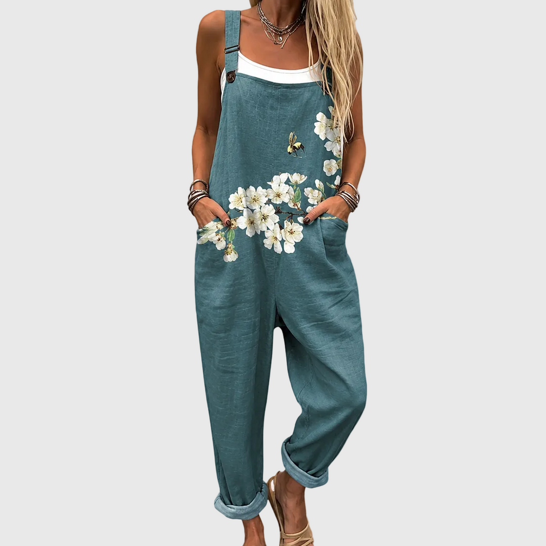 Floral Relaxed Garden Dungarees