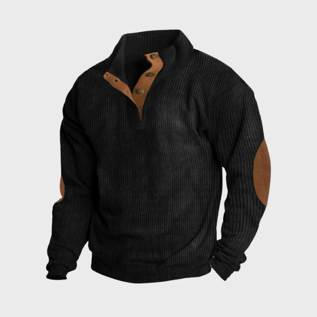 Seán - Sweater Featuring Elbow Patches