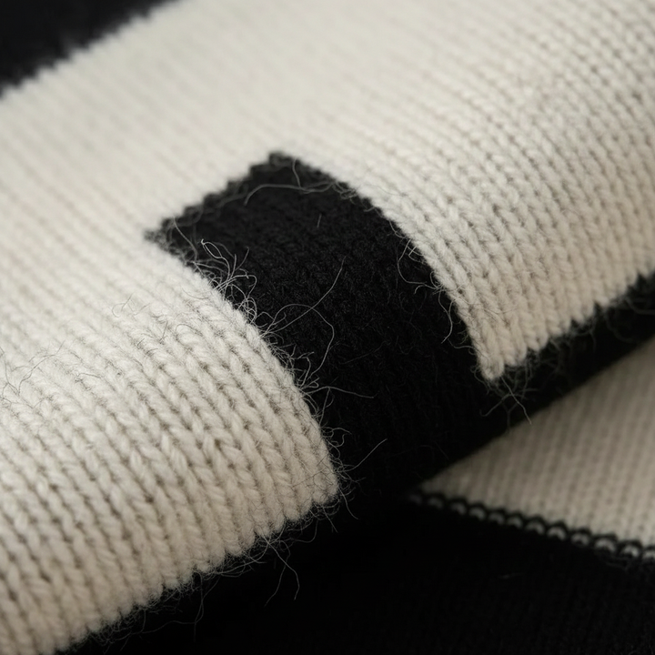 Maisie – Jumper with Geometric Block Pattern
