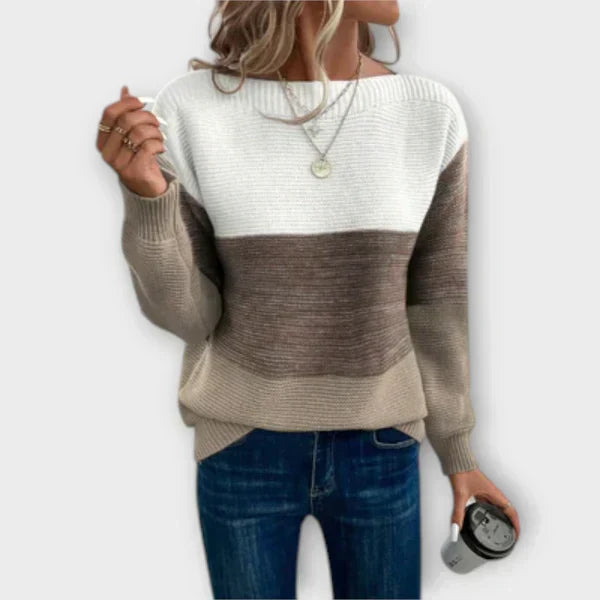 Éilis - Stylish Tricolour Jumper