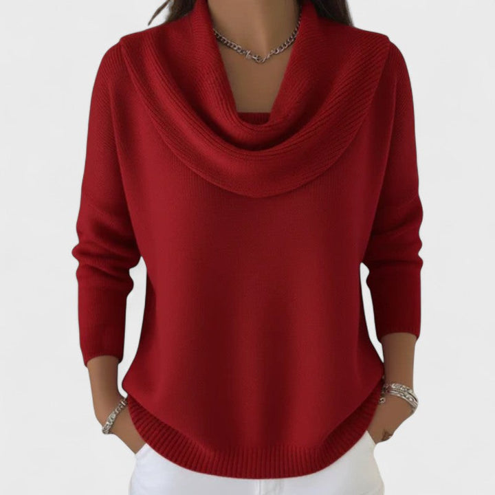 Gráinne - Elegant Draped Jumper
