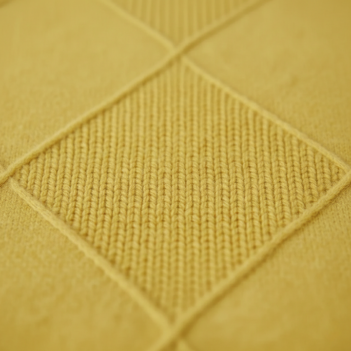 Louise – Jumper with Woven Diamond Structure