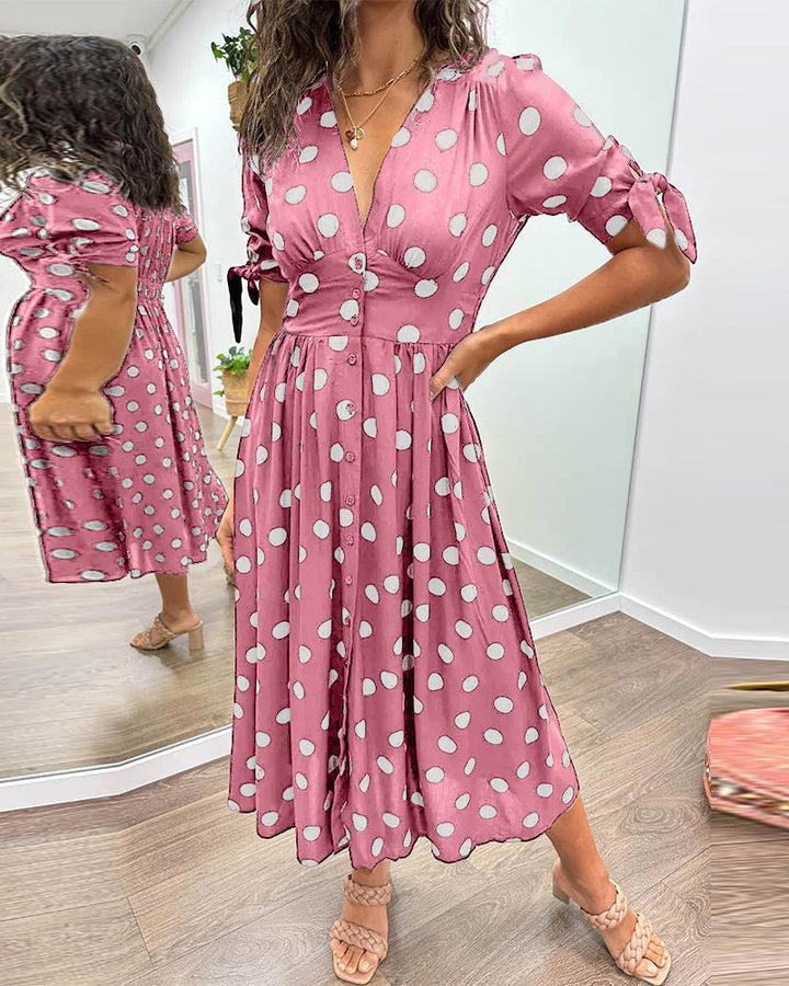 Éabha - Chic Polka Dot Dress
