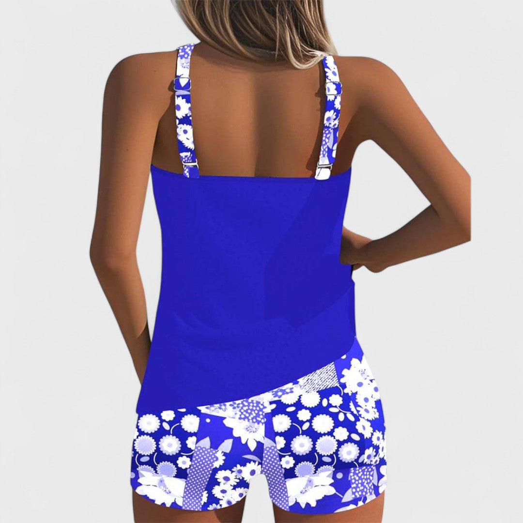 Doireann - Vibrant Geometric Print Swimsuit