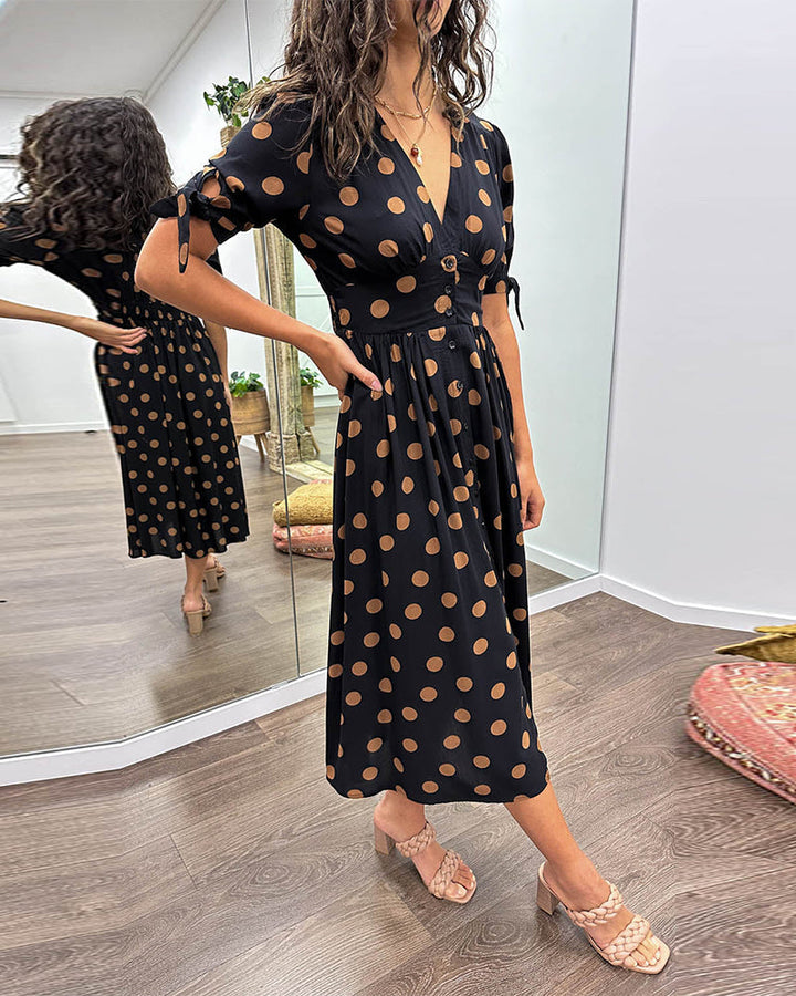 Éabha - Chic Polka Dot Dress