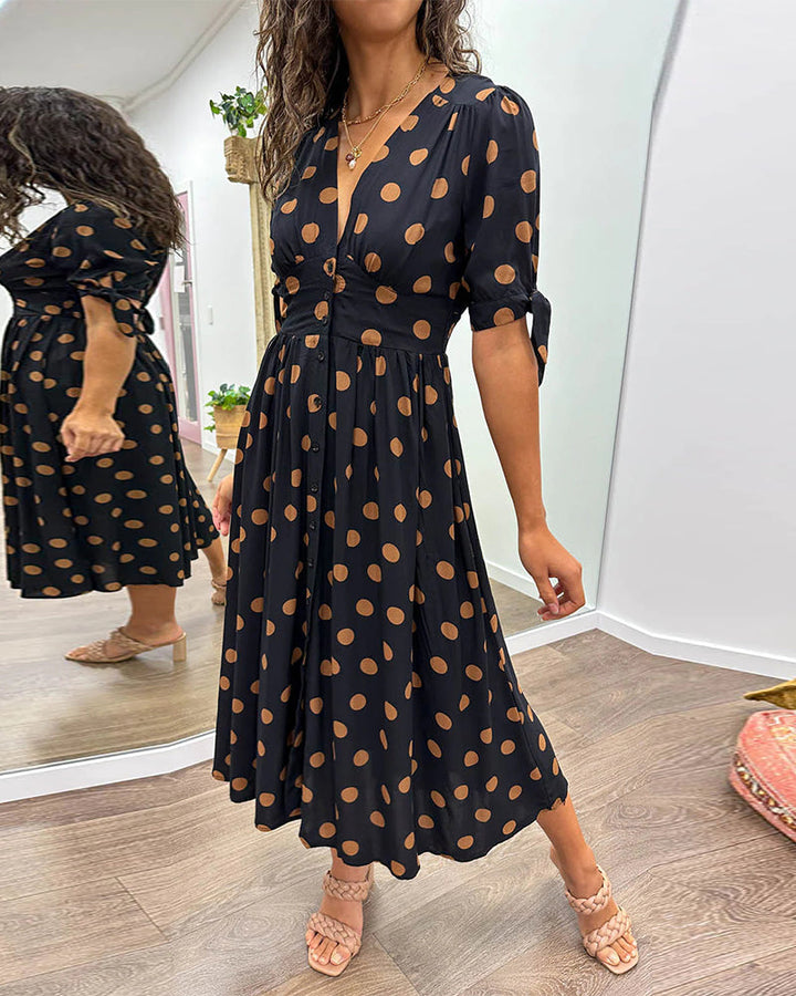 Éabha - Chic Polka Dot Dress