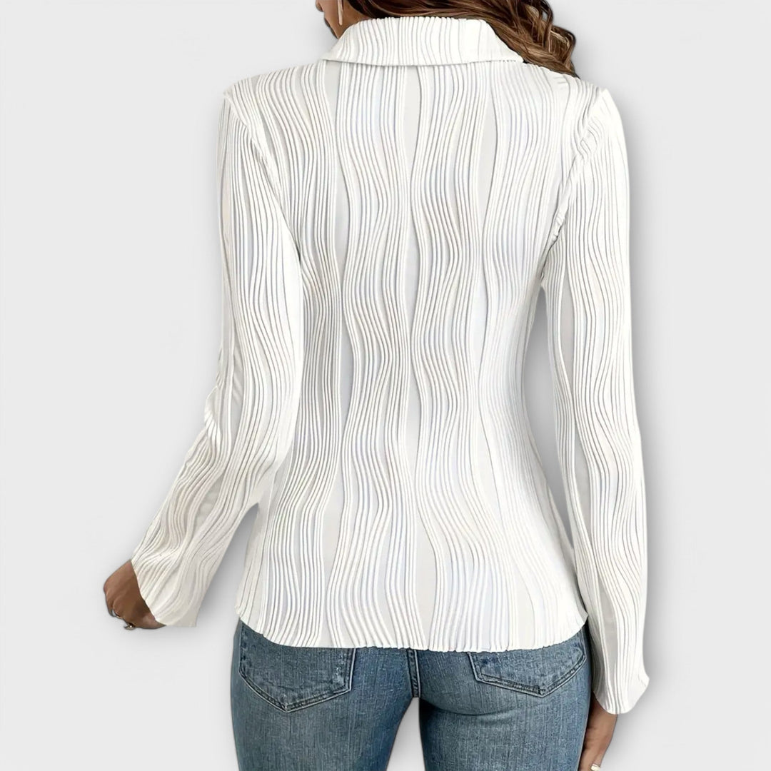Aisling - Chic Polo Blouse
