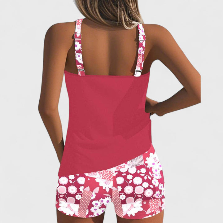 Doireann - Vibrant Geometric Print Swimsuit