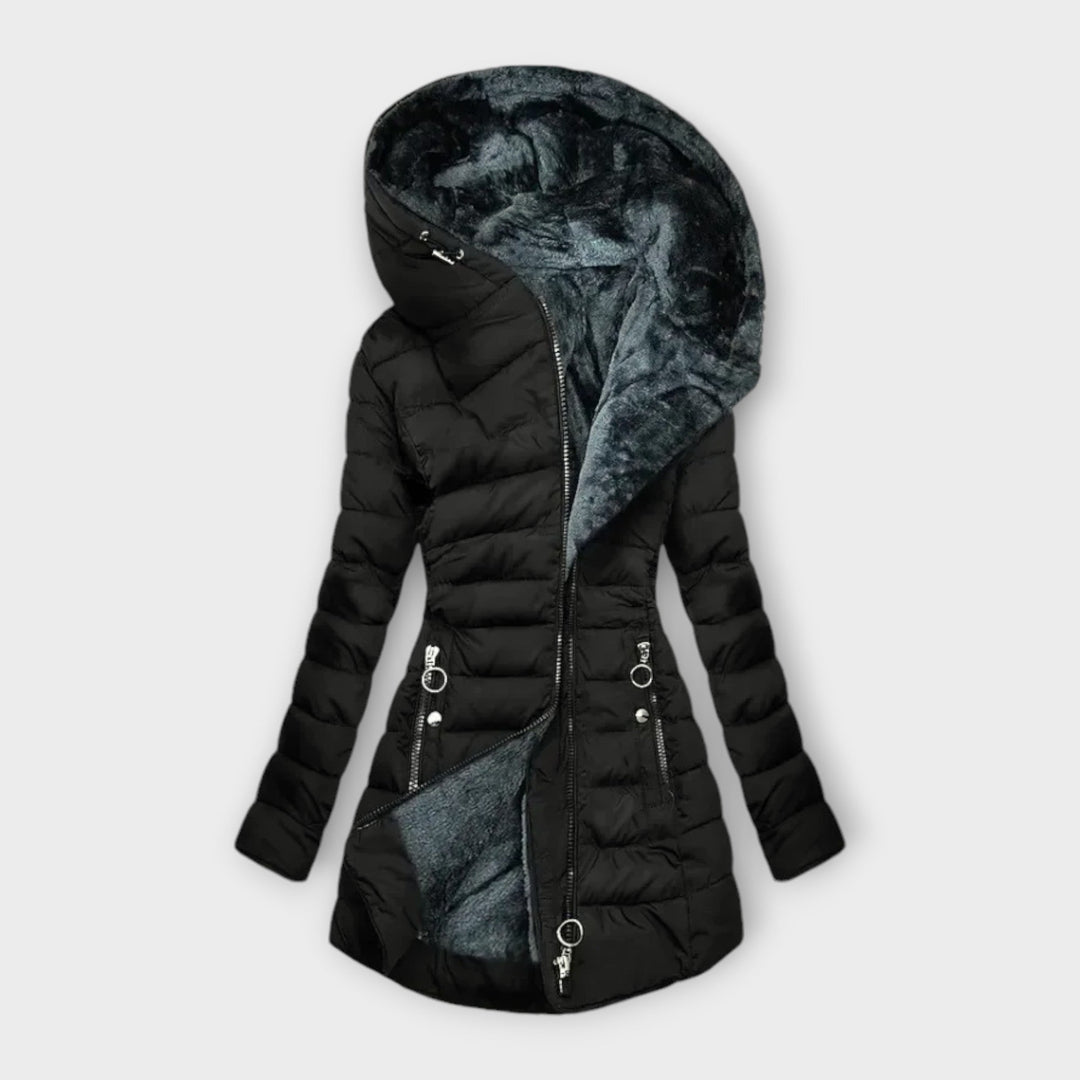 Inès - Chic Faux Fur Coat