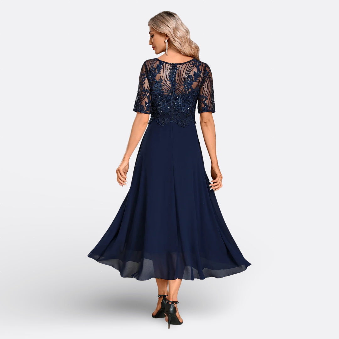 Rita - Elegant Blue Gown