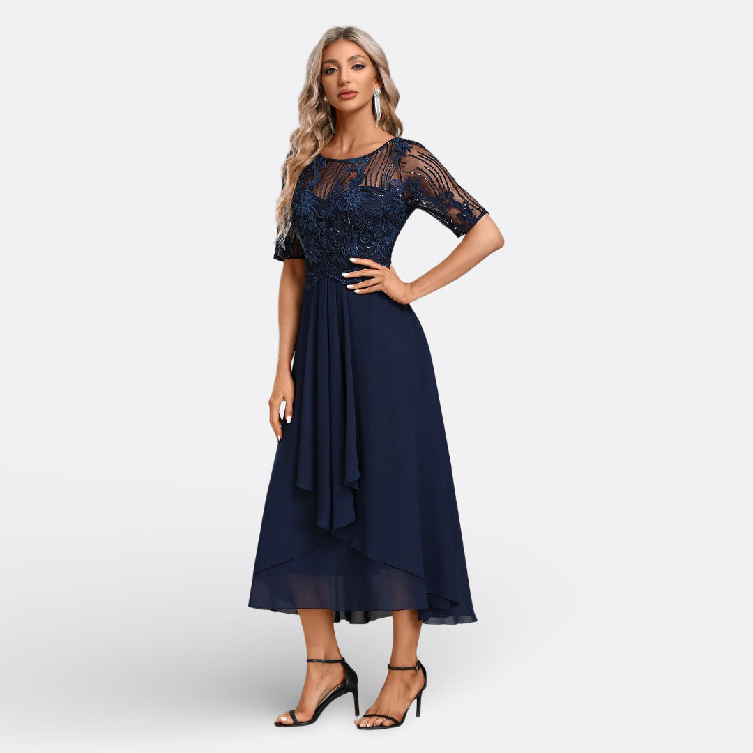 Rita - Elegant Blue Gown