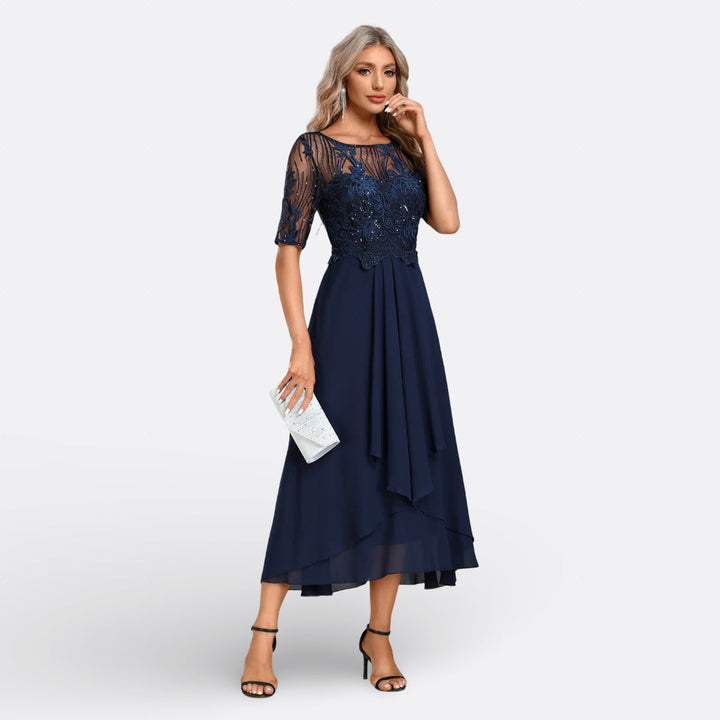 Rita - Elegant Blue Gown