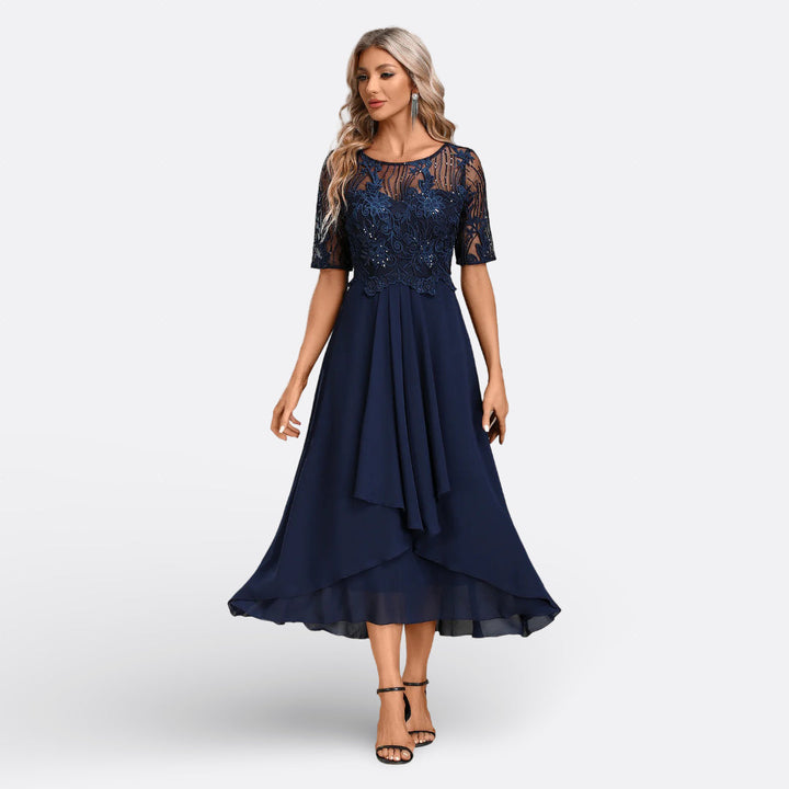 Rita - Elegant Blue Gown