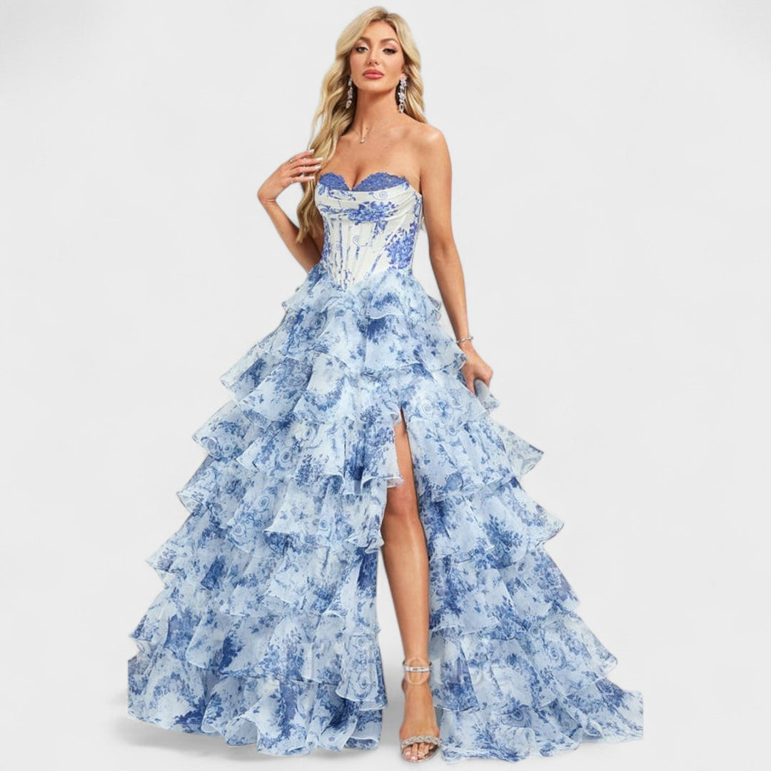 Clodagh - Chic Ruffled Elegance Dress