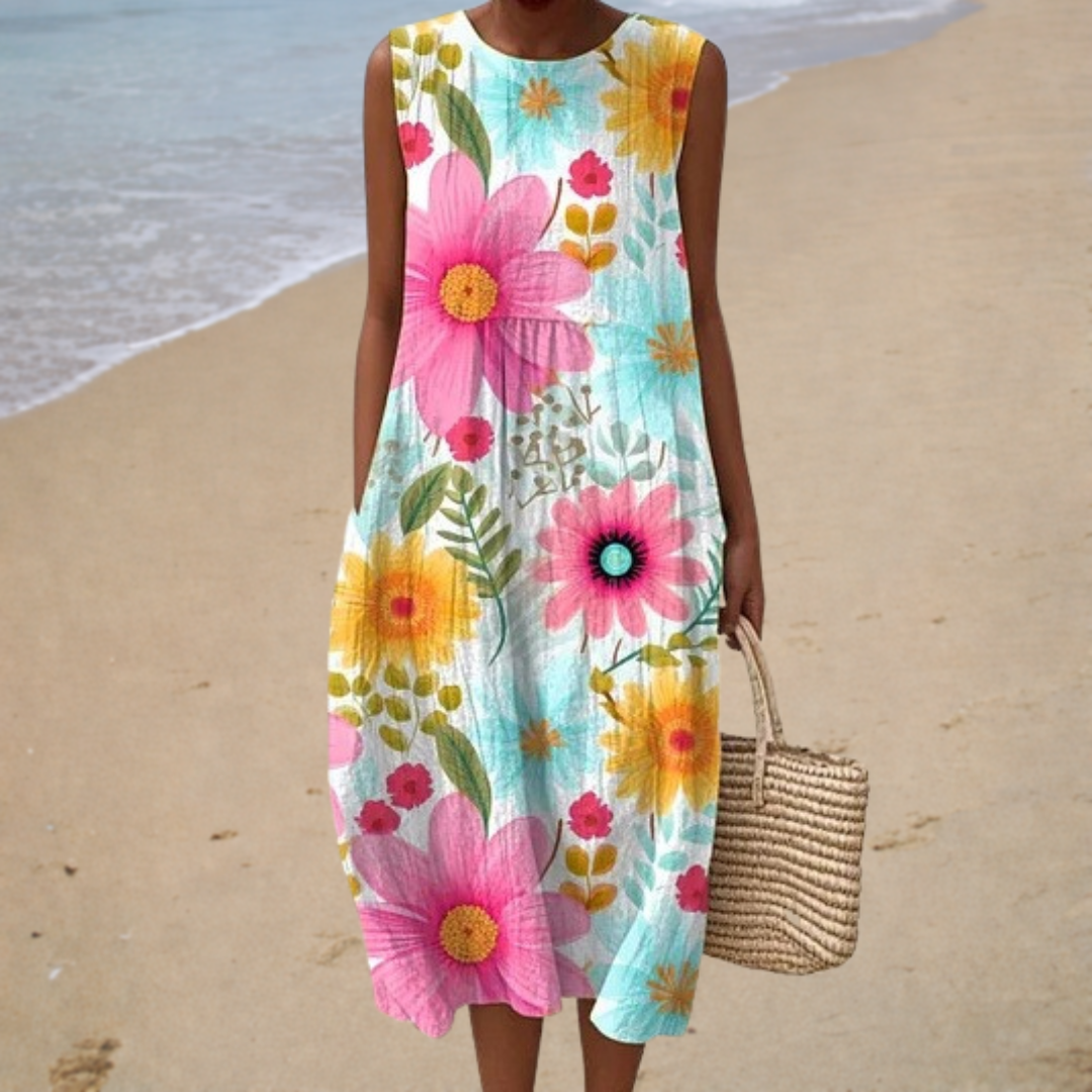 Maureen - Floral Midi Dress