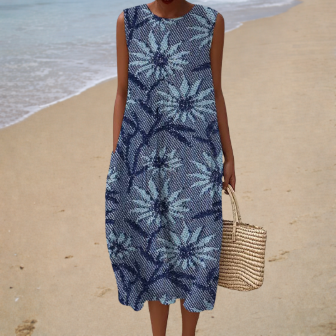 Rosaleen - Elegant Floral Midi Dress