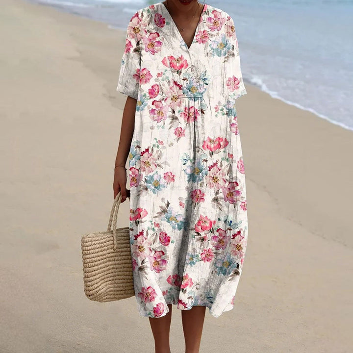 Nóra - Floral Print Dress