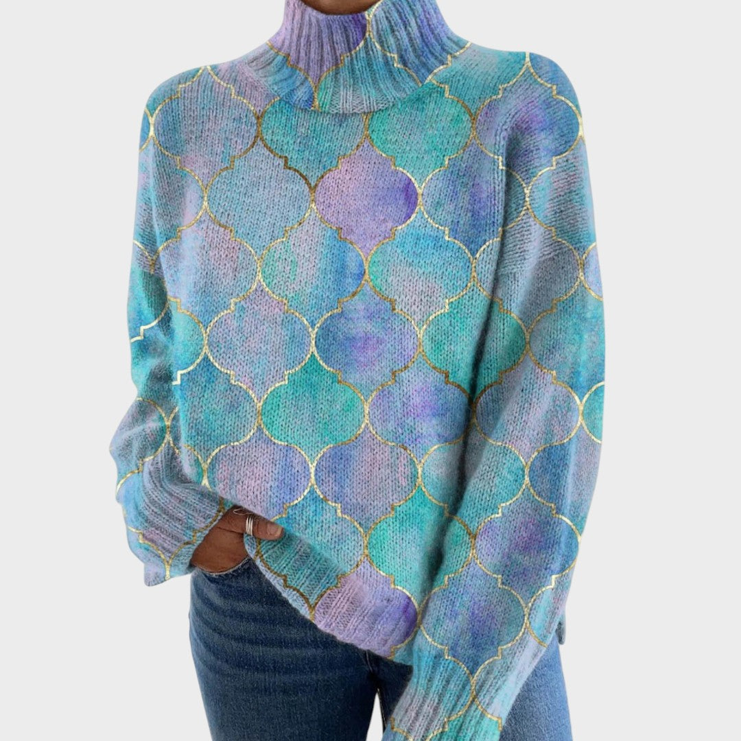 Bláthnaid - Chic High Neck Jumper