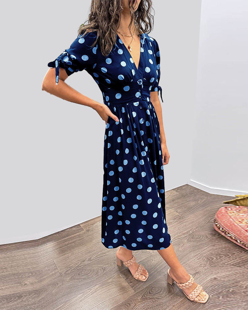 Éabha - Chic Polka Dot Dress