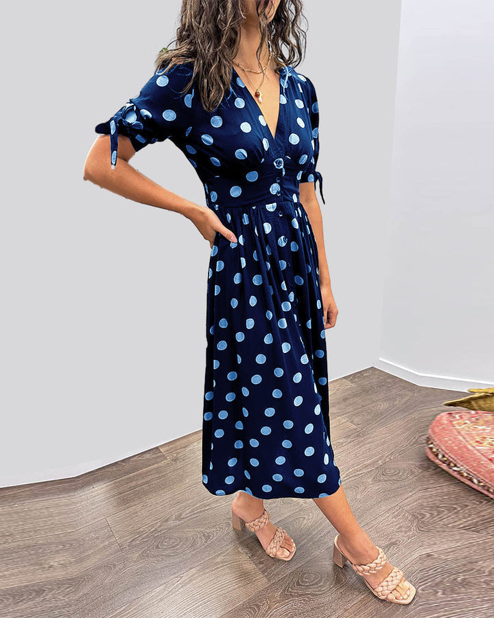 Éabha - Chic Polka Dot Dress