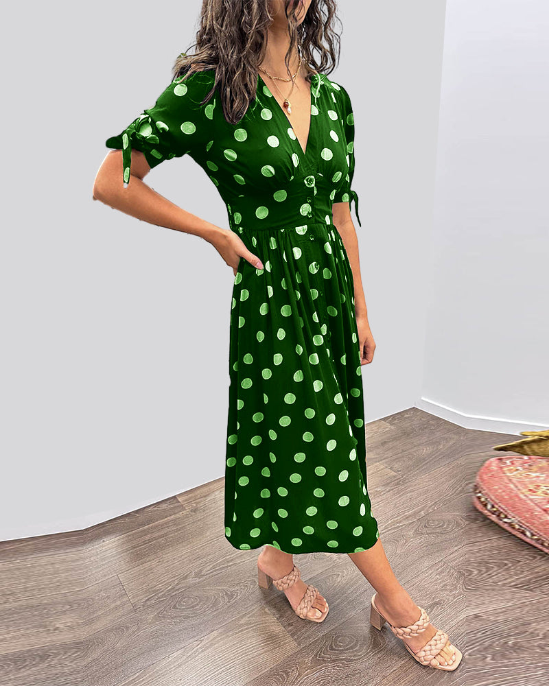 Éabha - Chic Polka Dot Dress