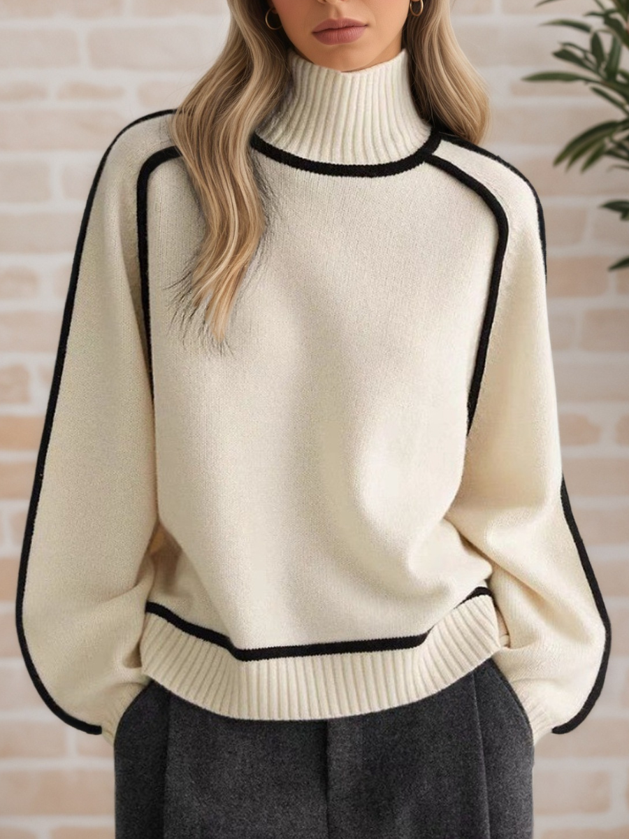 Moira | Chic Stand-Up Collar Jumper