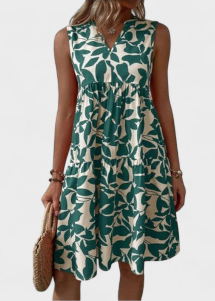 Gormfhlaith - Graceful Floral Gown