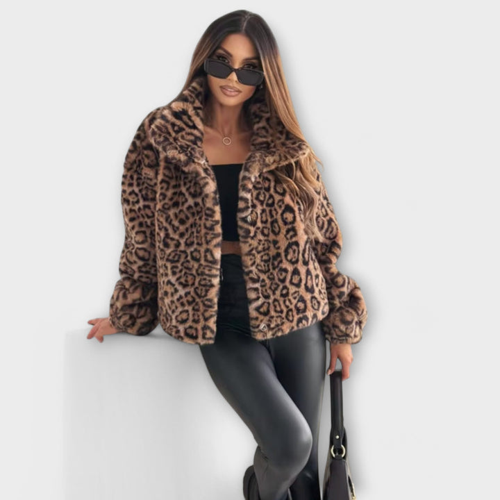 Apolline - Chic Leopard Print Jacket