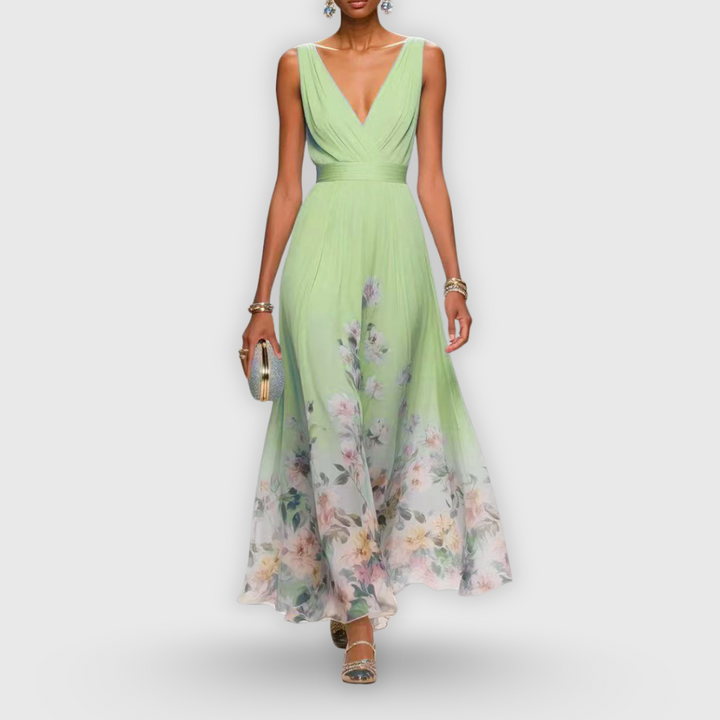 Caoimhe - Graceful Floral Gown