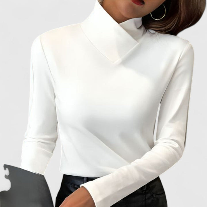 Winnie | Stylish High-Collared Jumper