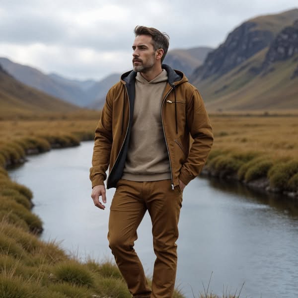 Seán - Classic Double-Breasted Vintage Coat