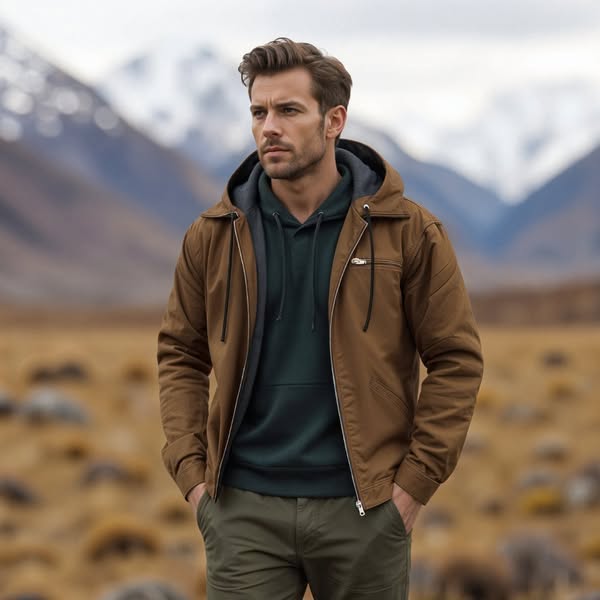 Seán - Classic Double-Breasted Vintage Coat