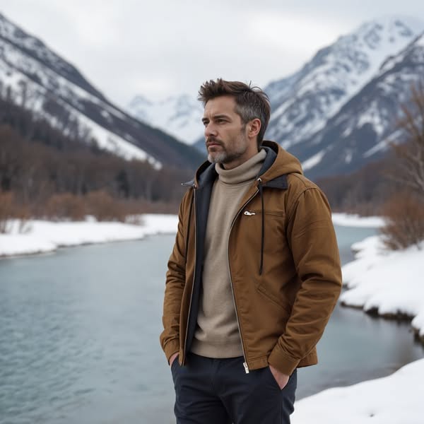 Seán - Classic Double-Breasted Vintage Coat
