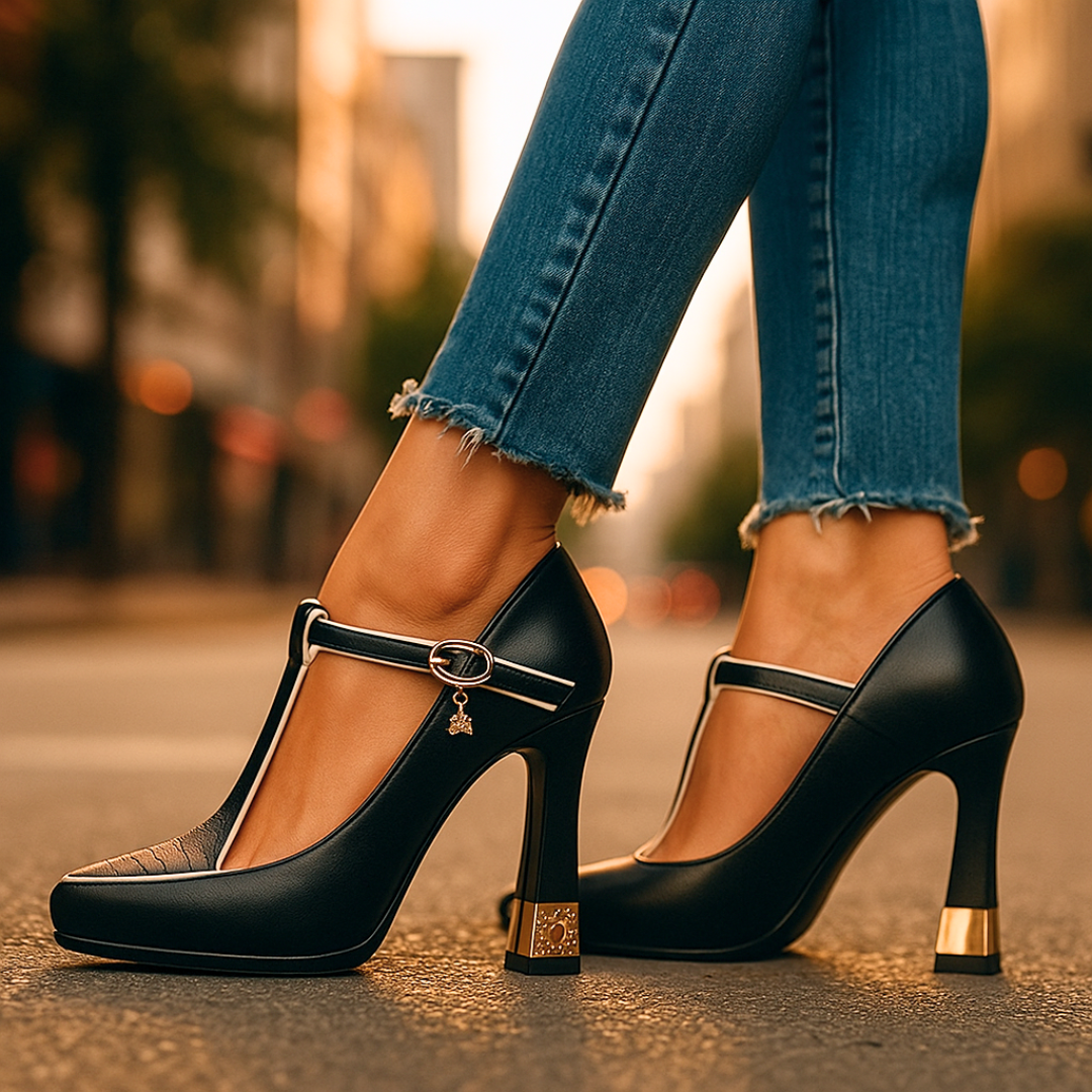 Medbh - T-Strap High Heels