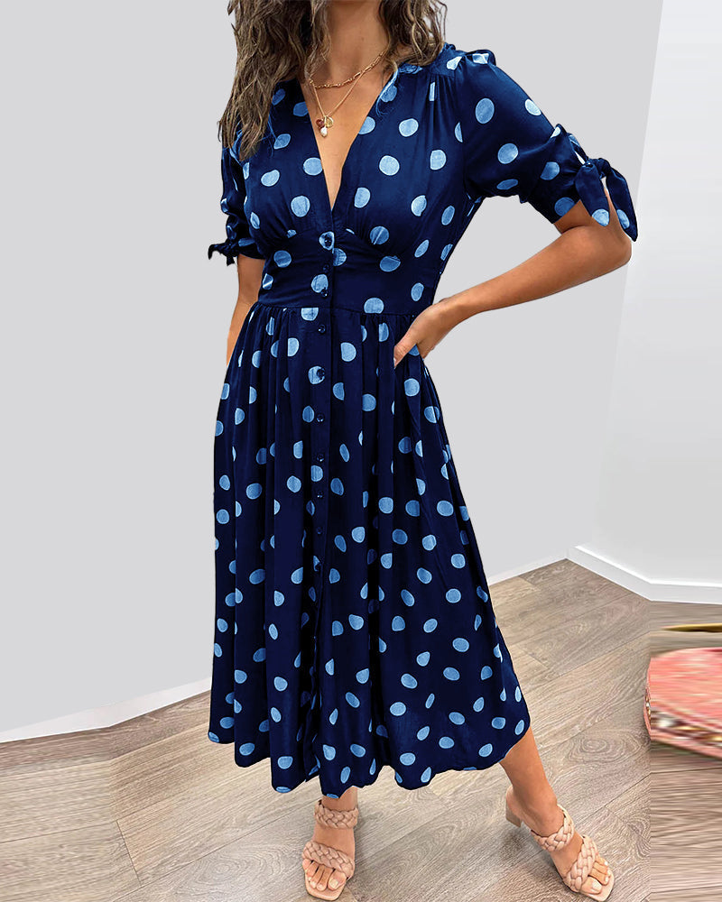 Éabha - Chic Polka Dot Dress