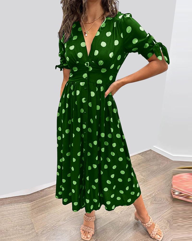 Éabha - Chic Polka Dot Dress