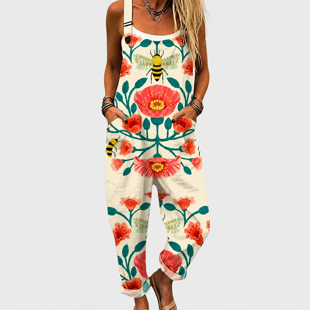Effortless Print Dungarees