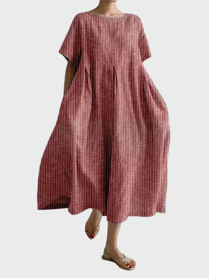 Muireann - Red Plaid Button-Up Shirt