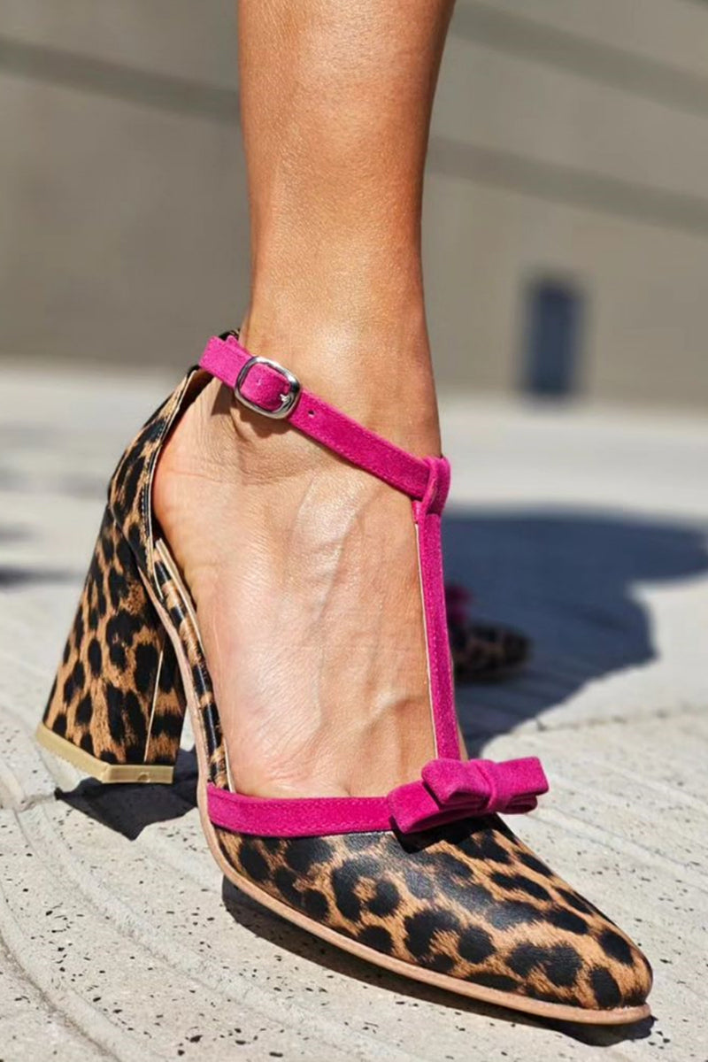 Sadhbh - Vibrant Leopard Print Sandals
