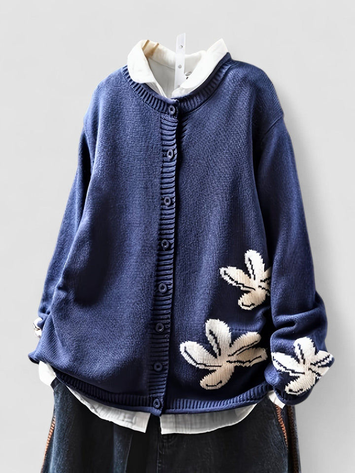 Sadhbh - Blue Floral Cardigan
