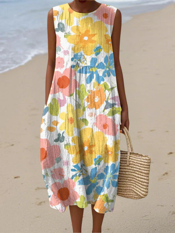 Muireann - Boho Midi Dress