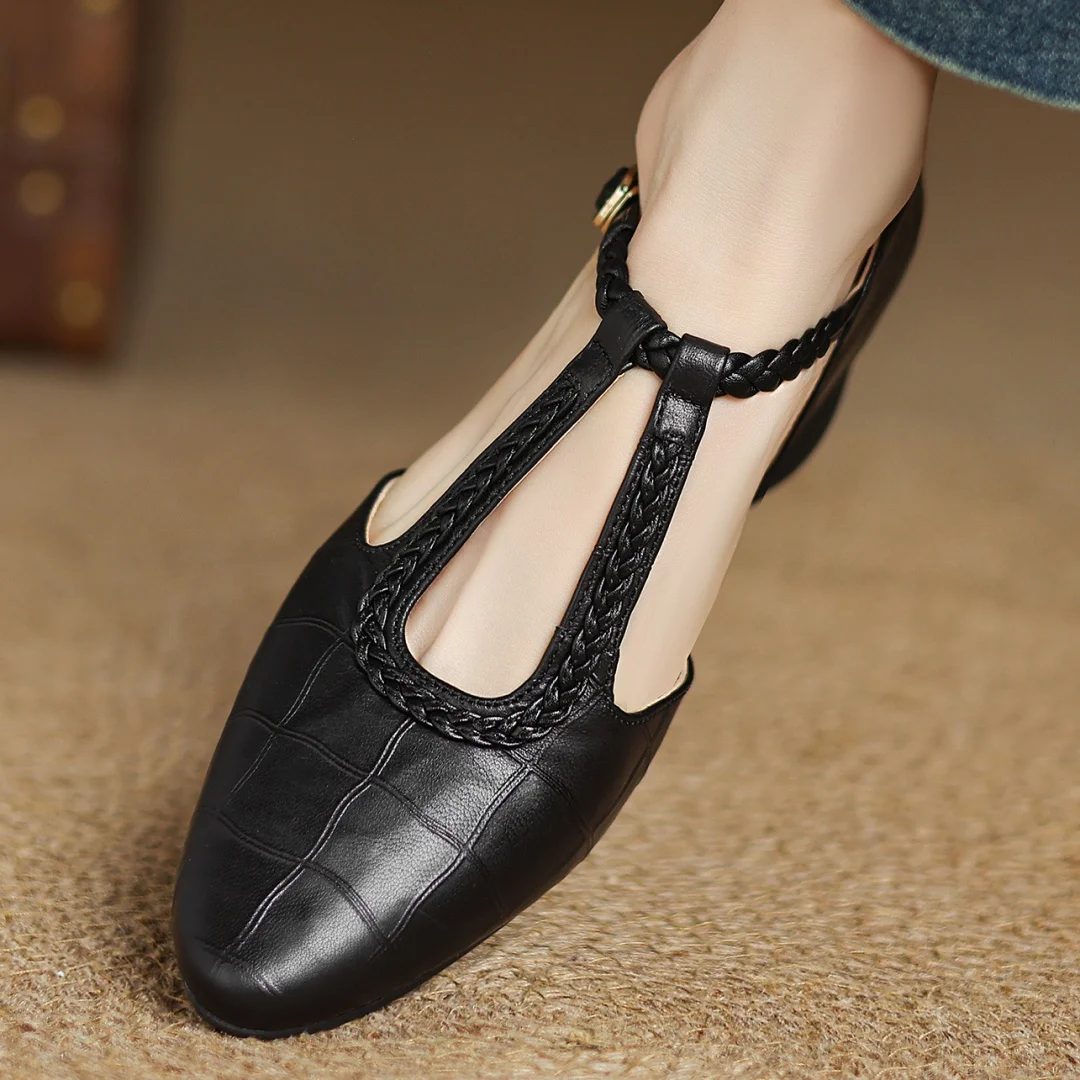 NUALA CORK | Charlotte Flat T-Bar Mary Janes