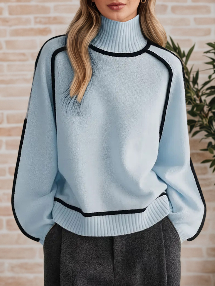Moira | Chic Stand-Up Collar Jumper