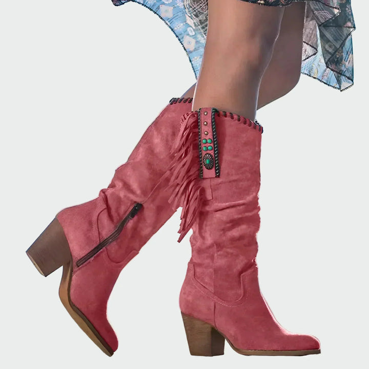 Bridie - Western Fringe Boots