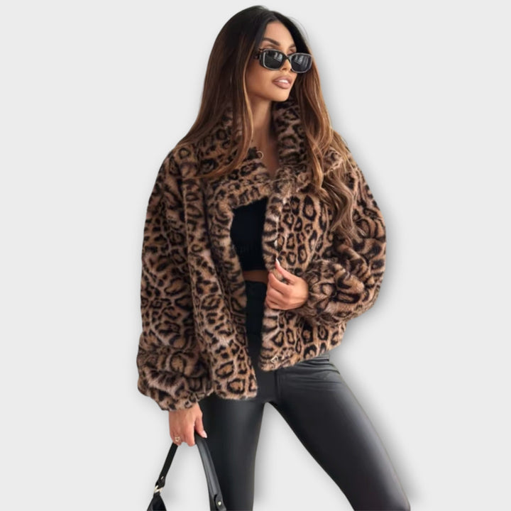 Apolline - Chic Leopard Print Jacket