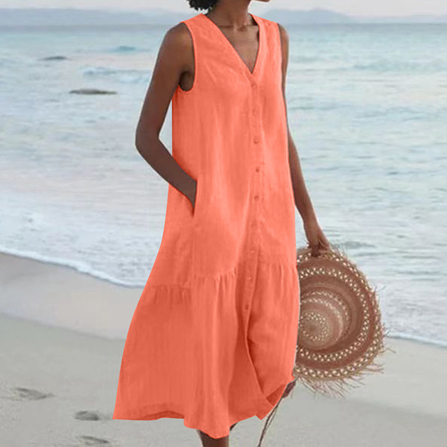 Aoibheann - Sophisticated V-Neck Dress