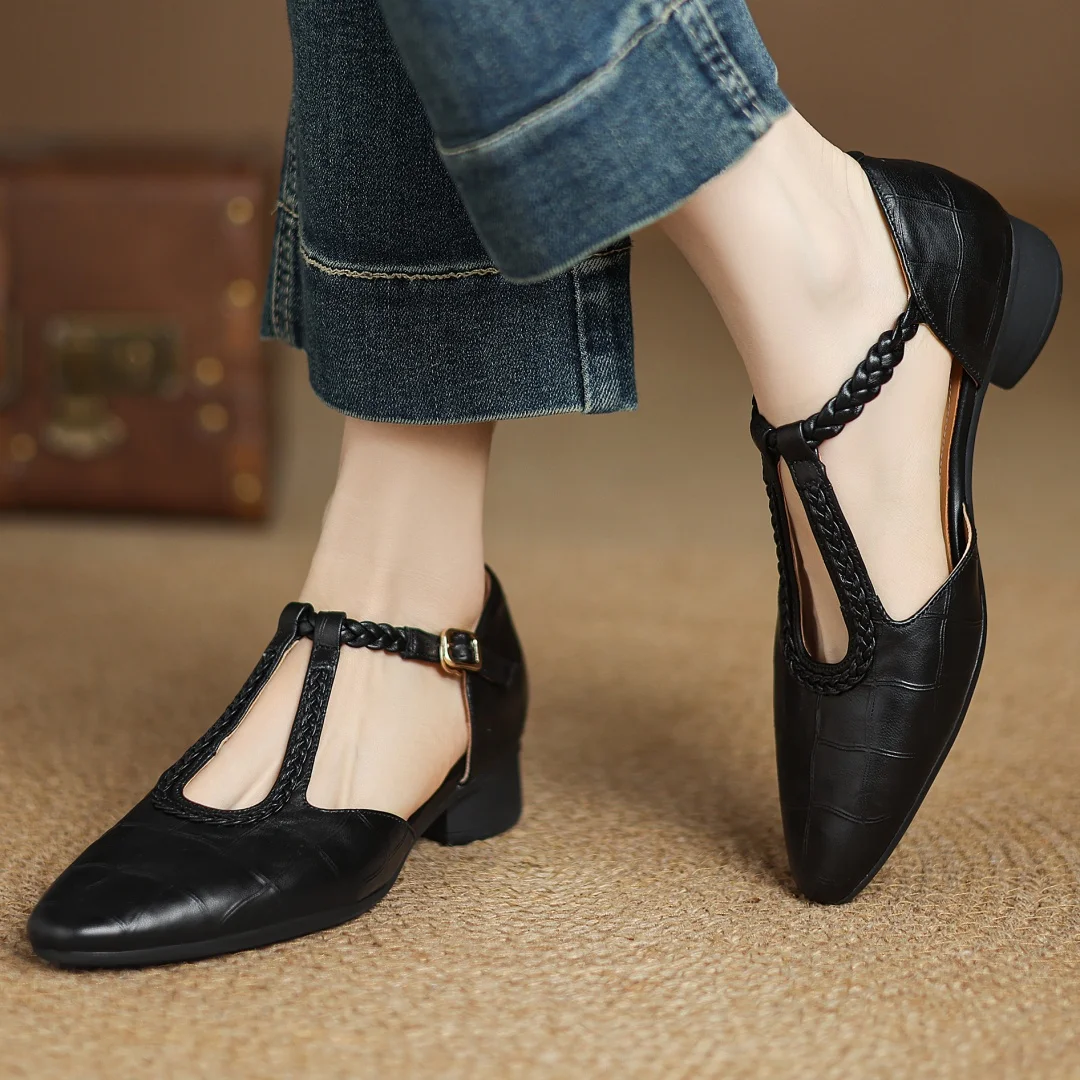 NUALA CORK | Charlotte Flat T-Bar Mary Janes